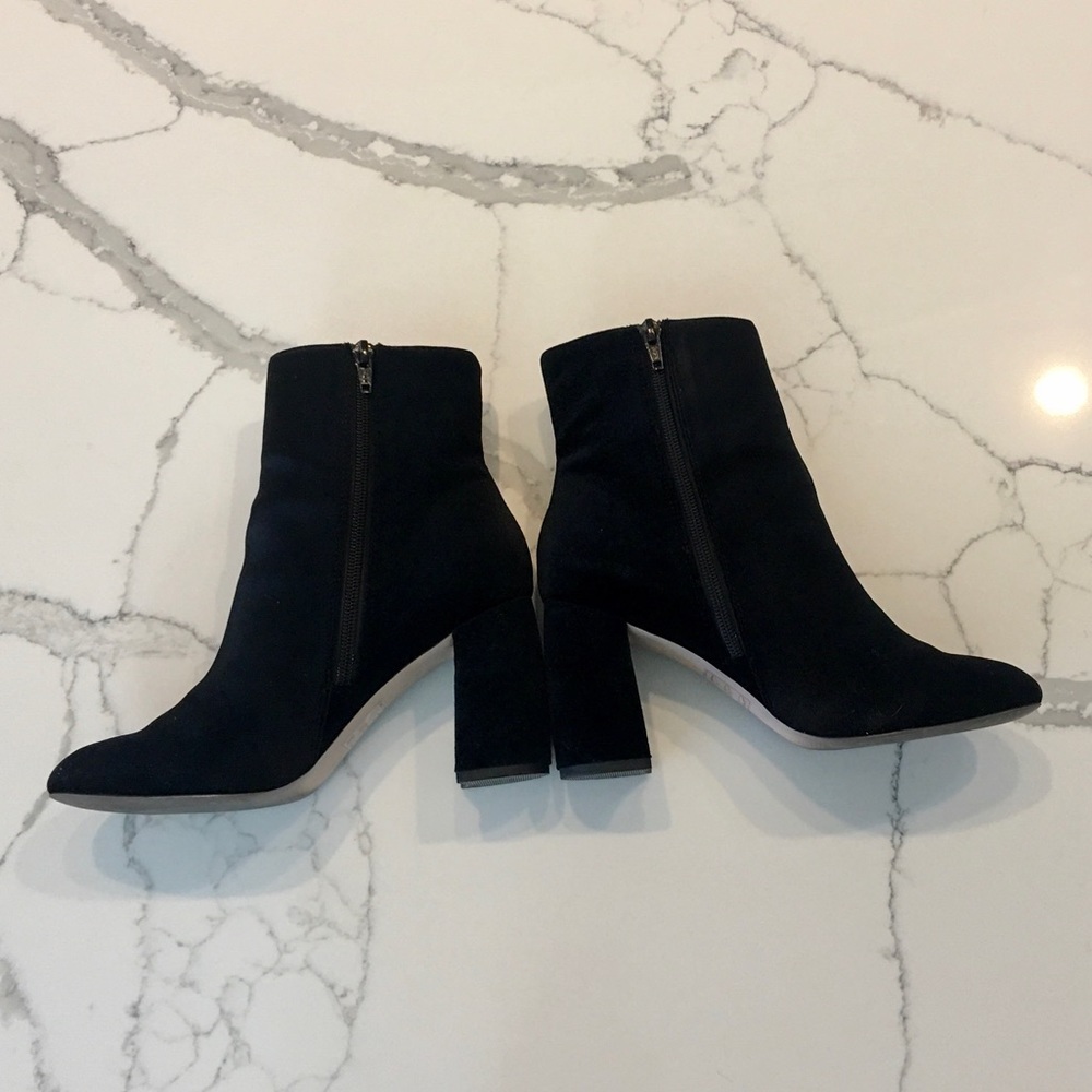 Topshop Literally High Cut Boot - Black Velvet EU 38/US 7.5 - Picture 7 of 17